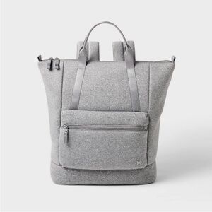 All In Motion Faux Neoprene Tote Backpack